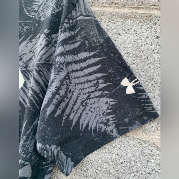 Under Armour Warrior Mana Mens Tee Shirt Large Floral Short Sleeve Project Rock - Picture 2 of 8